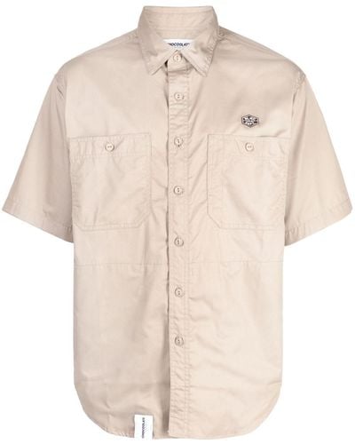 Chocoolate Camisa con parche del logo y manga corta - Neutro