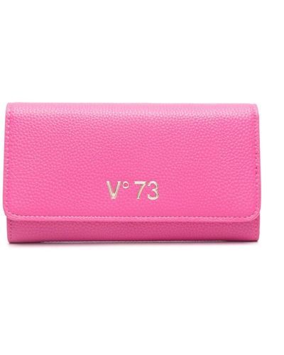 V73 Visia Embossed-logo Wallet - Pink
