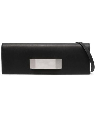 Rick Owens Leren Clutch - Zwart