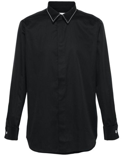 Lardini Overhemd Verfraaid Met Kralen - Zwart