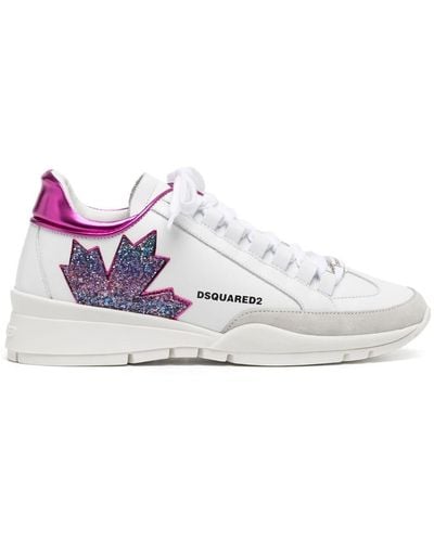 DSquared² Logo-print Lace-up Trainers - White