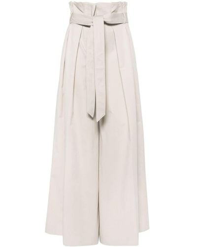Moschino Pantalon ample à plis - Blanc