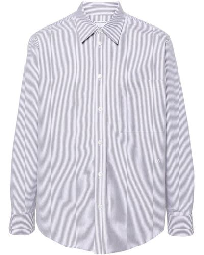 Bottega Veneta Striped Cotton Shirt - White
