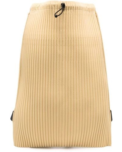 Homme Plissé Issey Miyake Pocket 1 Pleated Backpack - Natural