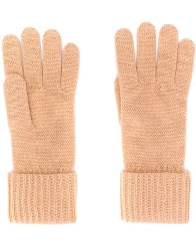 N.Peal Cashmere Ribgebreide Handschoenen - Meerkleurig