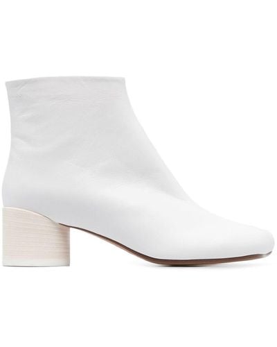 MM6 by Maison Martin Margiela Anatomic 45mm Ankle Boots - White