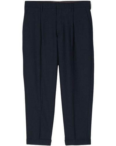 Kolor Tapered cropped trousers - Blau
