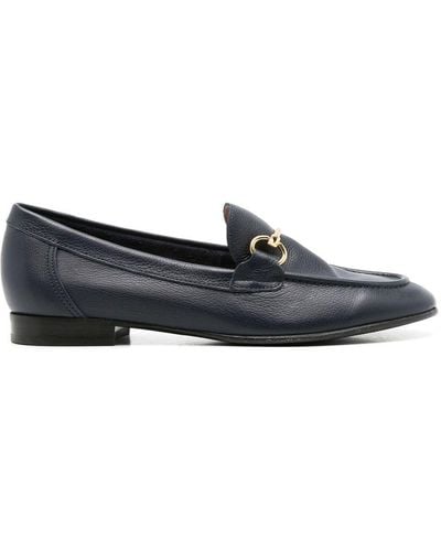 Sarah Chofakian Siena Oxford Leather Loafers - Blue