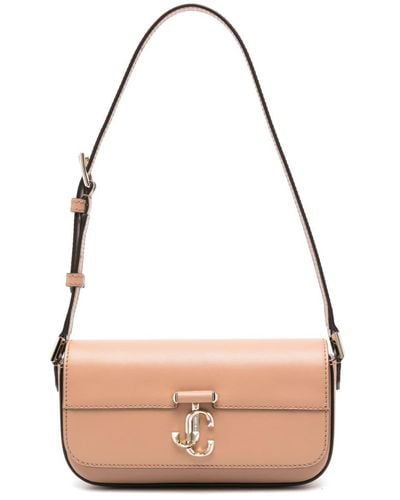 Jimmy Choo Avenue Leather Shoulder Bag - Pink