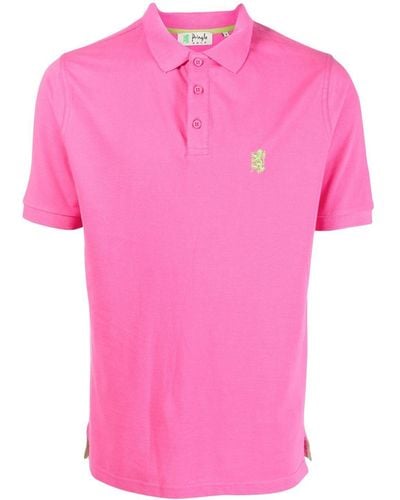 Pringle of Scotland Heritage Golf Cotton Polo Shirt - Pink