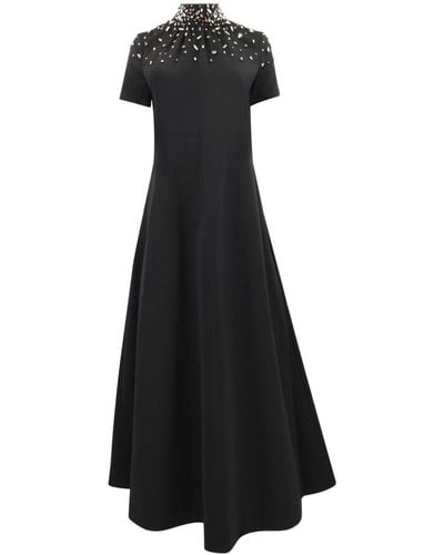 STAUD Ilana Crystal-embellished Maxi Dress - Black