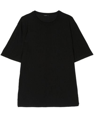Transit Round-neck Cotton T-shirt - Black