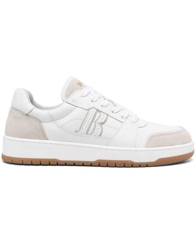 BOGGI Logo-patch Leather Sneakers - White