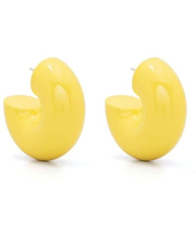 Uncommon Matters Beam Chunky Hoop Earrings - Yellow
