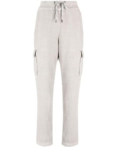 James Perse Zuma Cropped Cargo Trousers - White