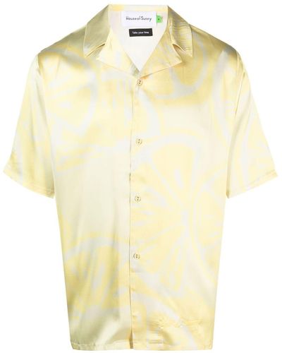 House Of Sunny Sliced Lemons Short-sleeve Shirt - Yellow