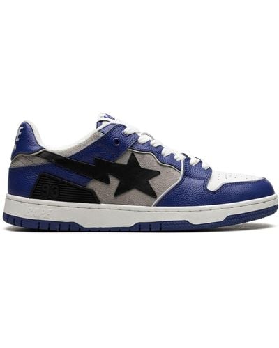 A Bathing Ape Sk8 Sta #1 M2 "navy" Trainers - Blue