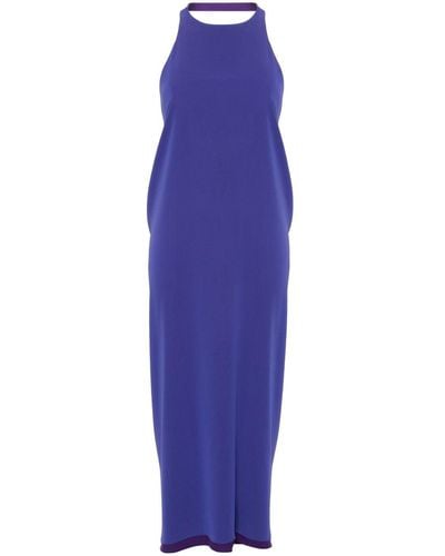 Blanca Vita Acmea Draped-detail Dress - Purple