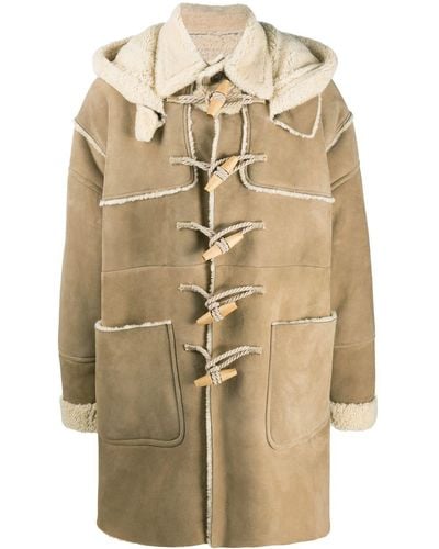 DSquared² Shearling-lined Duffle Coat - Natural