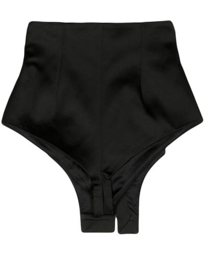 LAQUAN SMITH Button-panel Hot Shorts - Black
