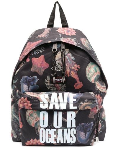 Eastpak Vivienne Westwood 'save Our Oceans' バックパック - ブラック