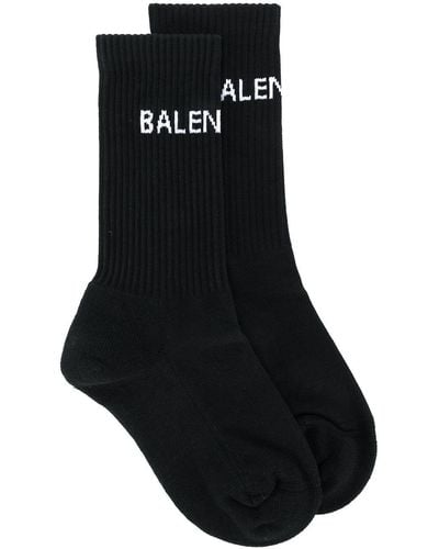 Balenciaga バレンシアガ ロゴ 靴下 - ブラック