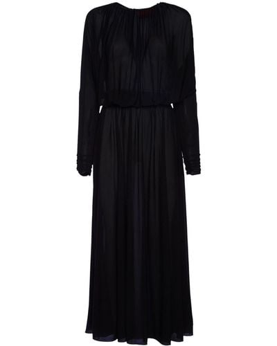 La DoubleJ Demeter Semi-sheer Dress - Black