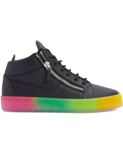 Giuseppe Zanotti Kriss Rainbow Sole Sneakers - Black