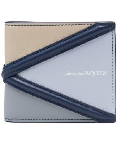 Alexander McQueen 二つ折り財布 - ブルー