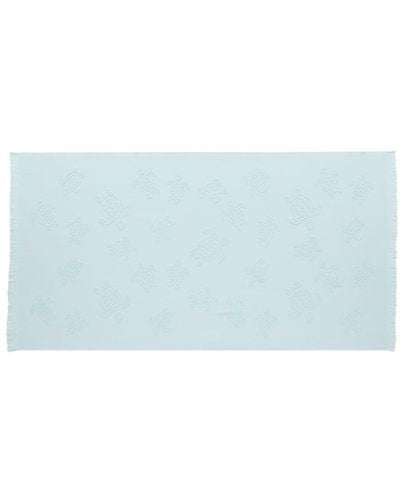 Vilebrequin Logo-embroidered Organic Cotton Towel - Blue
