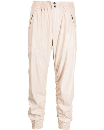 Isabel Marant Ruched Cropped Trousers - Natural