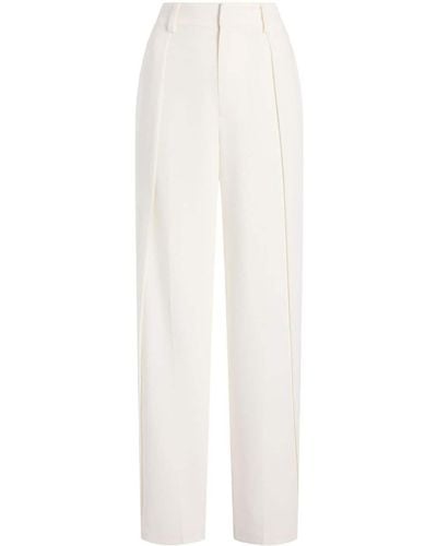 Cinq À Sept Becca Pleat-detailing Tailored Trousers - White