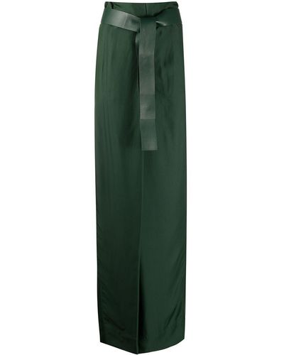 Ferragamo Taillenhose mit Gürtel - Grün