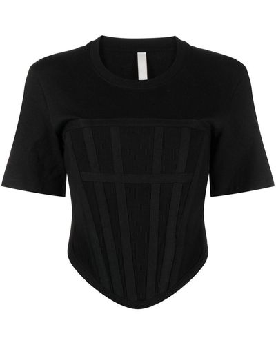 Dion Lee Haut à design de corset - Noir