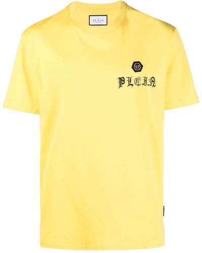 Philipp Plein Gothic Plein Tシャツ - イエロー