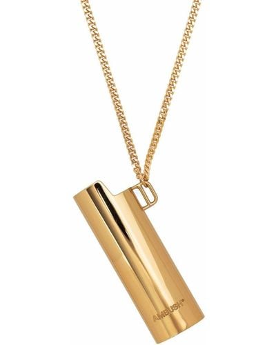 Ambush Lighter Pendant Necklace - Metallic