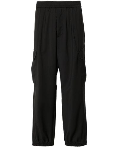 Barena Rambagio Low-rise Tapered Trousers - Black