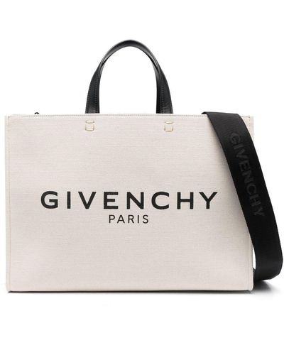 Givenchy Shopper Met Logo - Naturel
