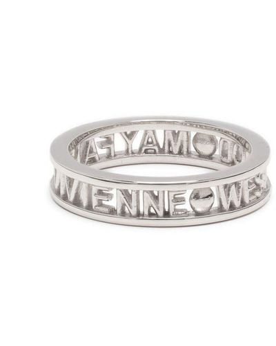 Vivienne Westwood Mayfair Band Ring - White