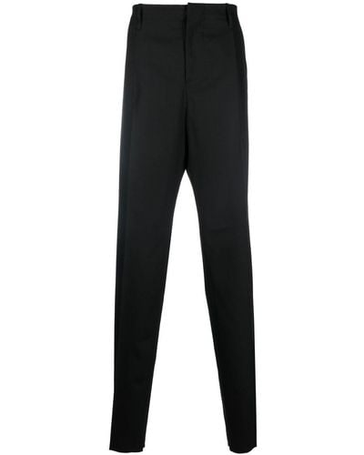 Versace Straight-leg Twill Trousers - Black