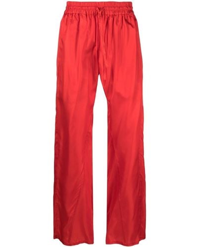 Bianca Saunders Bede Straight-leg Trousers - Red