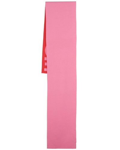 Chinti & Parker Reversible Ribbed Scarf - Pink