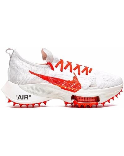NIKE X OFF-WHITE Baskets Air Zoom Tempo NEXT% 'Solar Red' - Blanc