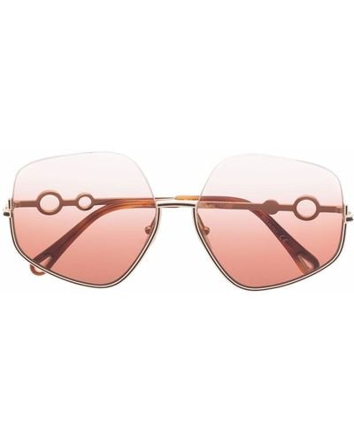 Chloé Oversized-Sonnenbrille mit Farbverlauf - Mettallic