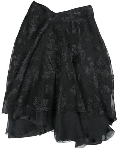 Marc Le Bihan Noir Asymmetric Skirt - Black