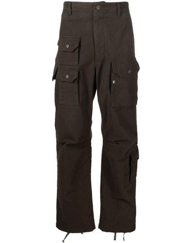 Engineered Garments Pantalones Flight cargo rectos - Negro