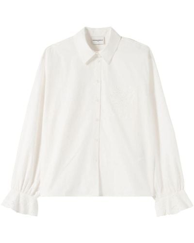 Claudie Pierlot Broderie Anglaise Shirt - White