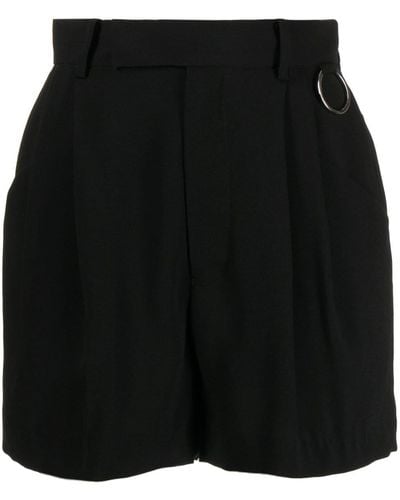 Undercover Pleat-detail Shorts - Black