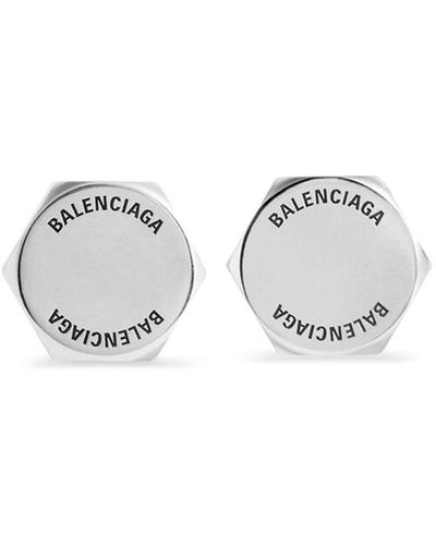 Balenciaga Garage Screw Earrings - Metallic