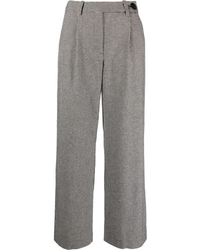 Maje Wide-leg Tailored Pants - Gray